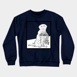 Retriever Labrador and Spider Plant Crewneck Sweatshirt